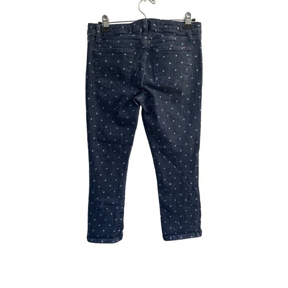 Tommy Hilfiger crop denim polka dot capris size 4 preppy 90s y2k twee - Picture 3 of 10